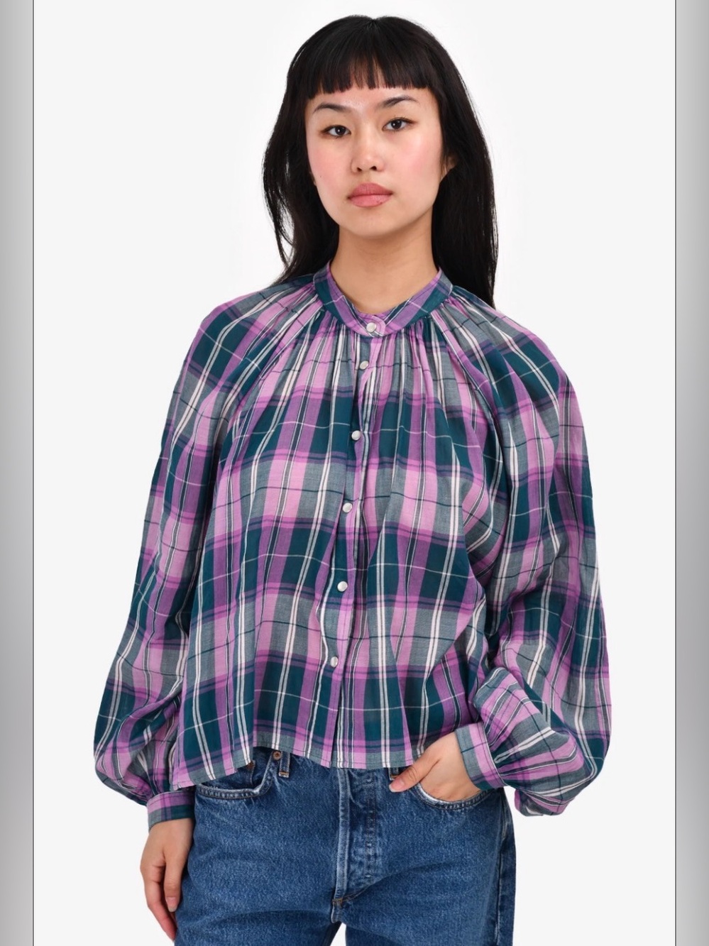 Isabel Marant Etoile Plaid Snap
Button Down